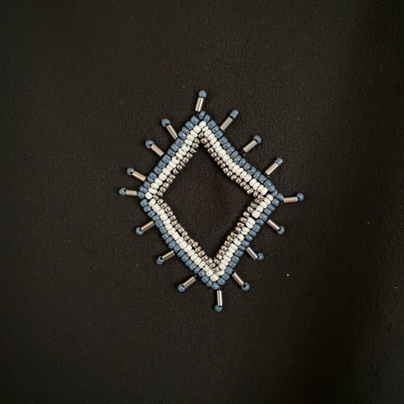 Old Navy Dress Size Large Beaded Black Tank Sleeveless Jeweled Neutral Party - Picture 4 of 8